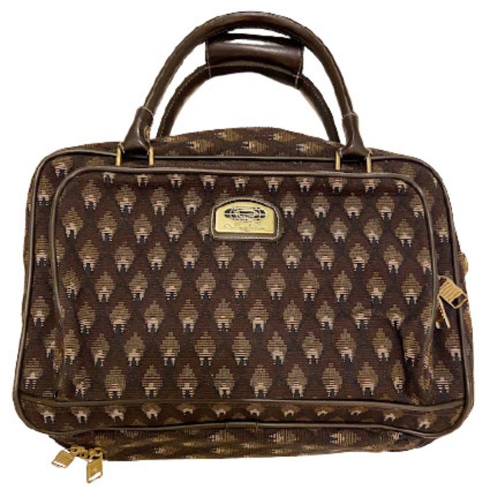 Oscar de la Renta Spacious Tapestry Weekender Bag